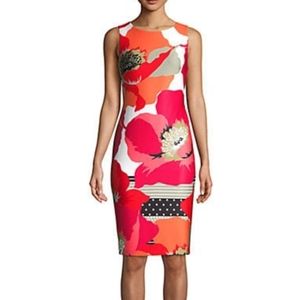 Calvin Klein floral sheath dress